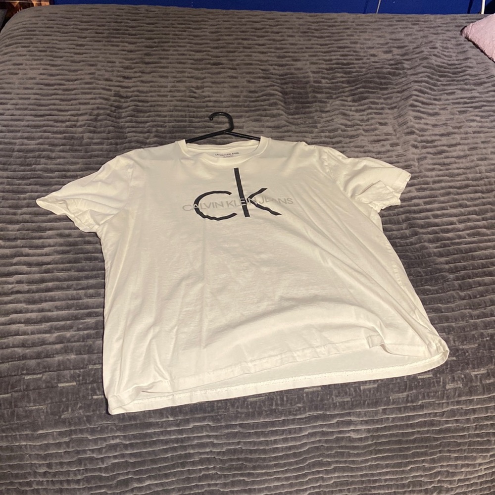 Calvin Klein Jeans Men’s White T-Shirt Worn Once